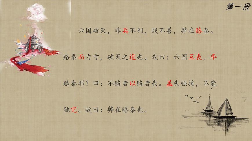 高中語文人教統(tǒng)編版 必修 下冊 第八單元16.2 六國論 課件第5頁
