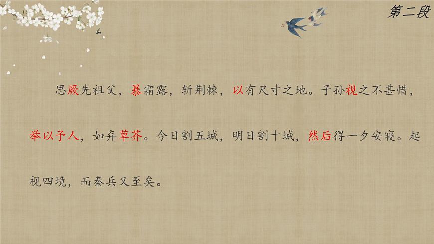 高中語文人教統(tǒng)編版 必修 下冊 第八單元16.2 六國論 課件第7頁