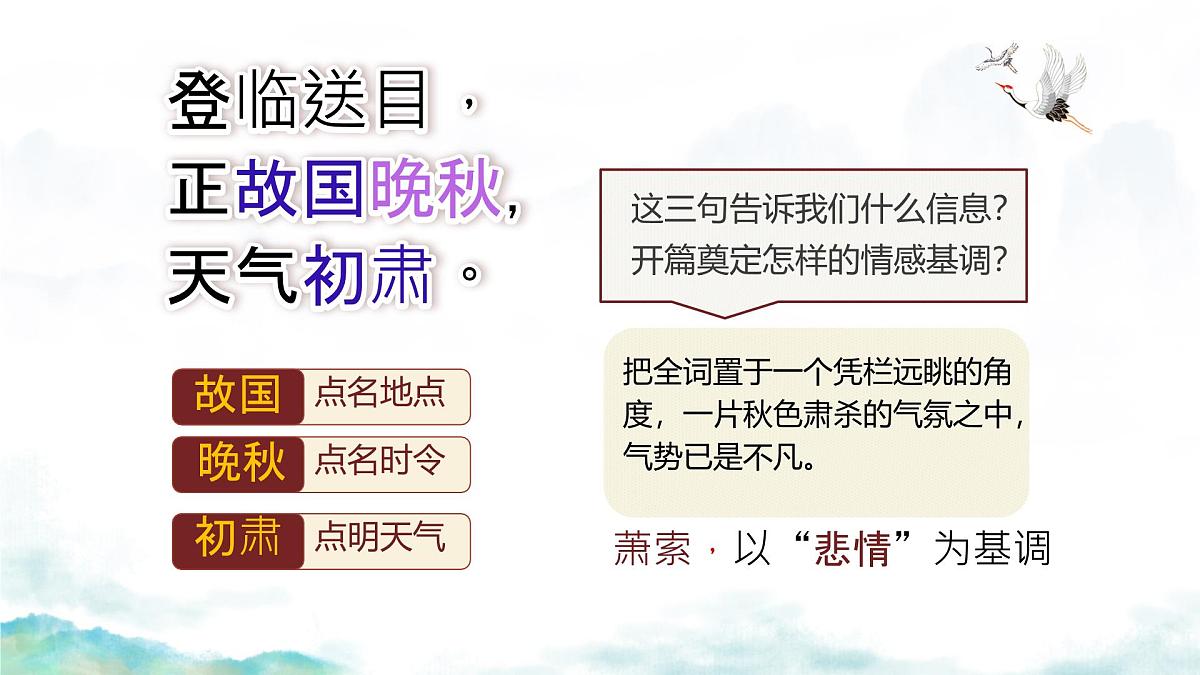 高中语文人教统编版 必修 下册 古诗词诵读桂枝香·金陵怀古 课件第5页