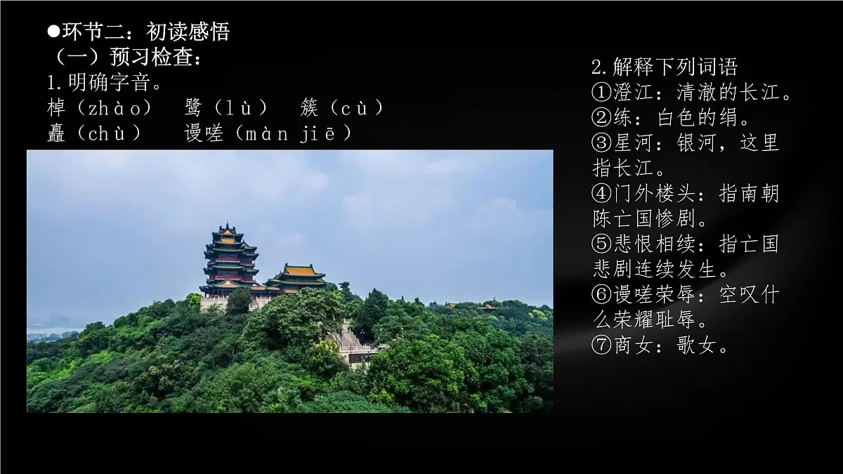 高中语文人教统编版 必修 下册 古诗词诵读桂枝香·金陵怀古 课件第8页