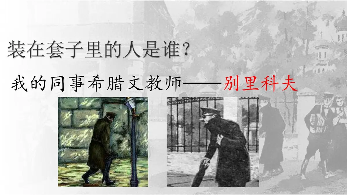 高中语文人教统编版必修 下册第六单元13.2 装在套子里的人 课件第2页