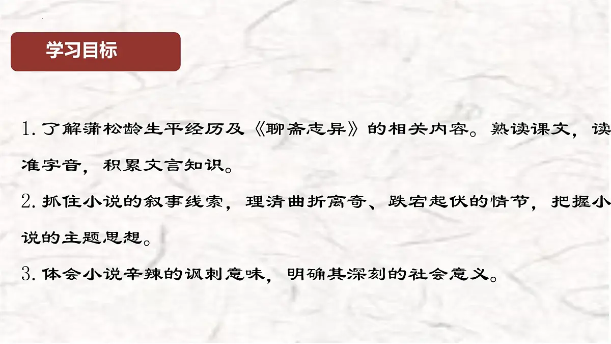 高中语文人教统编版 必修 下册 第六单元14.1 促织 课件第2页
