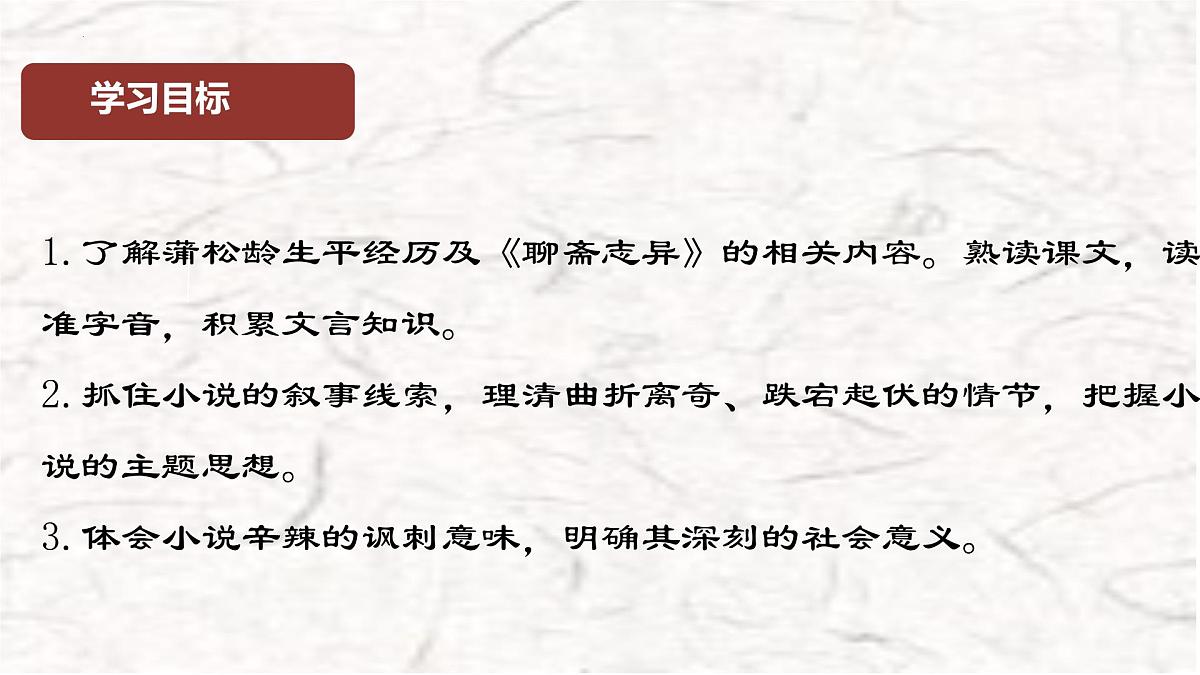高中语文人教统编版 必修 下册 第六单元14.1 促织 课件第2页