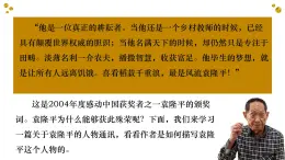 高中語文人教統(tǒng)編版必修 上冊第二單元4.1 喜看稻菽千重浪――記首屆國家最高科技獎獲得者袁隆平 課件