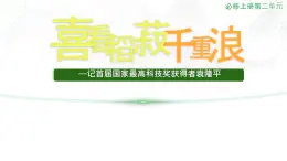 高中語文人教統(tǒng)編版必修 上冊第二單元4.1 喜看稻菽千重浪――記首屆國家最高科技獎獲得者袁隆平 課件
