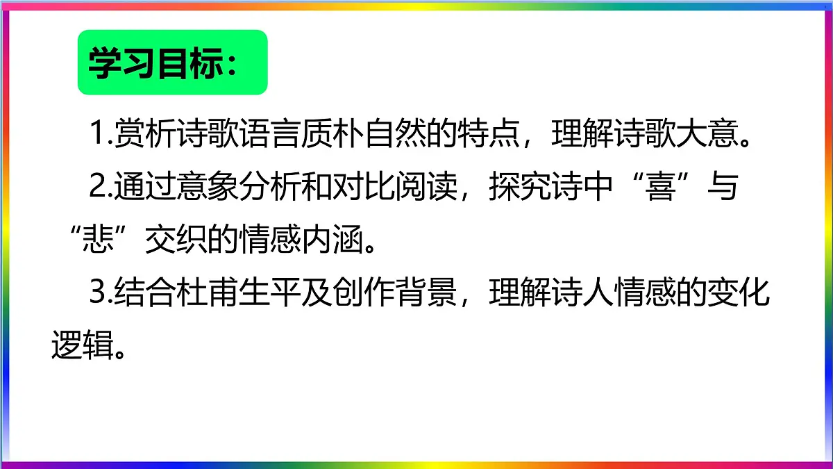 高中语文人教统编版选择性必修 下册古诗词诵读《客至》 课件第5页