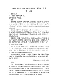 【语文】河南省商丘市2024-2025学年高二下学期期中考试试题（解析版）