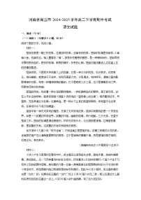 【语文】河南省商丘市2024-2025学年高二下学期期中考试试题（解析版）