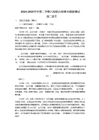 江苏省南京市六校联考2024-2025学年高二下学期期末考试 语文试卷