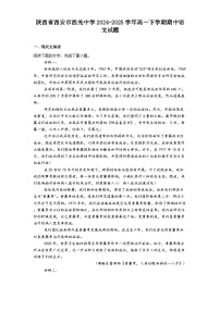 陕西省西安市西光中学2024-2025学年高一下学期期中语文试题（含答案）
