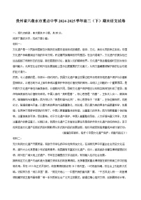 贵州省六盘水市重点中学2024-2025学年高二（下）期末语文试卷