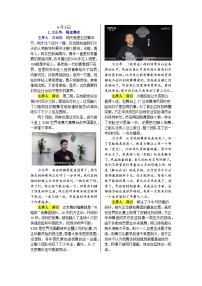 高中语文作文素材-2024年5月新闻周刊人物总结学案