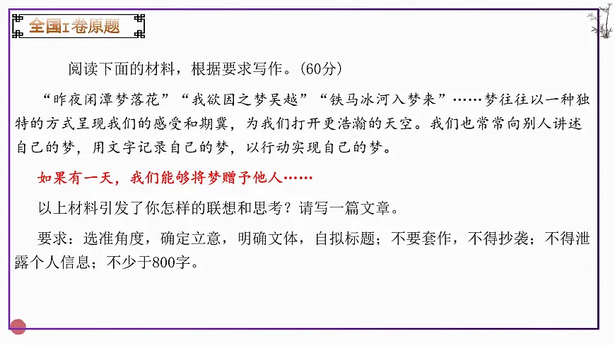 专题04 2025全国二卷高考语文作文审题立意分析与范文导写(课件)-2026年高考语文作文写作核心技法指导(全国通用)第4页