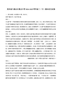 贵州省六盘水市重点中学2024-2025学年高二（下）期末语文试题（含答案）