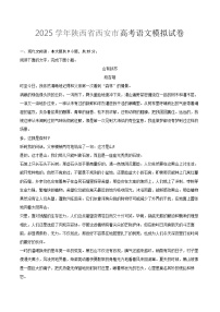 2025学年陕西省西安市高考语文模拟试卷【含答案】