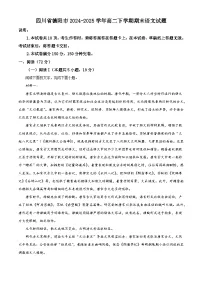 四川省德阳市2024-2025学年高二下学期期末语文试题（解析版）