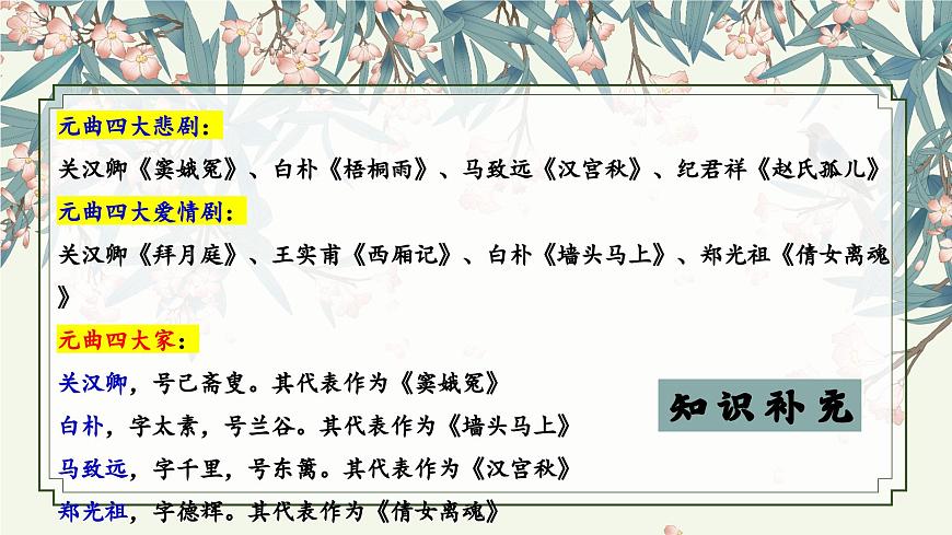 【高考一輪】高中語文補(bǔ)充篇目《長亭送別》課件第7頁