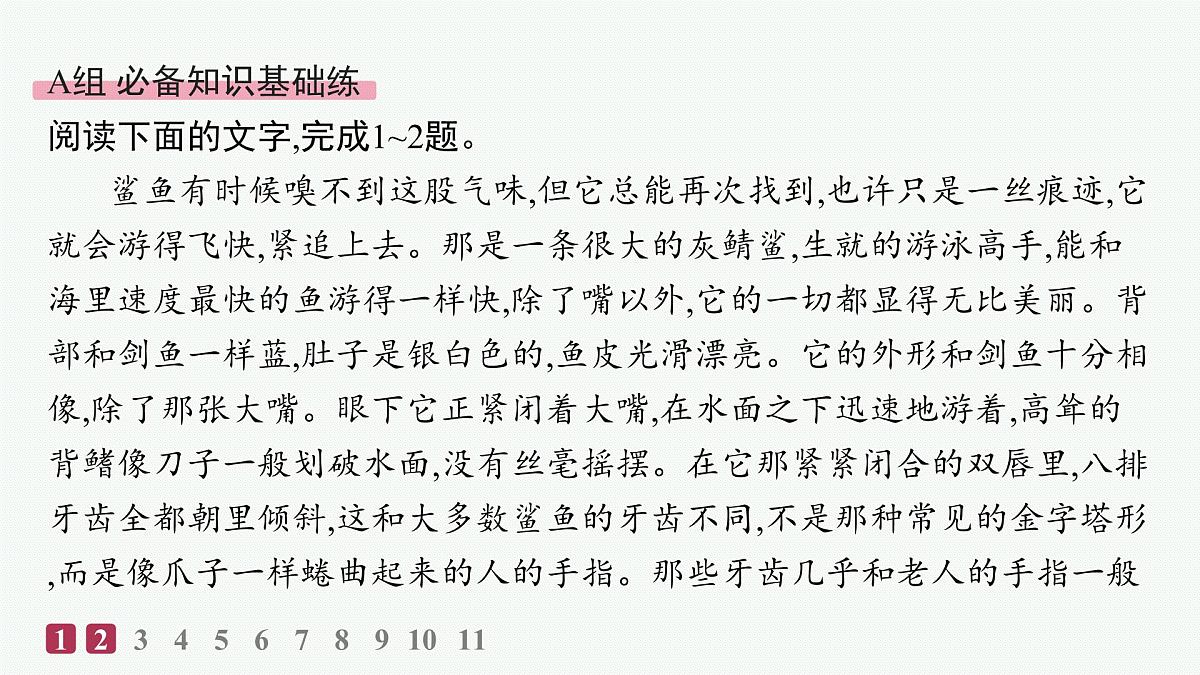 10 老人与海(节选)(分层作业课件)第2页