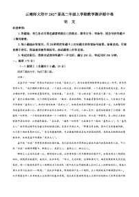 云南省昆明市云南师大附中2025-2026学年高二上学期期中语文试题（含答案及解析）