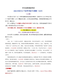 专题4.1  值得死磕的议论文八个开头模板（上篇）（解析版）-2026年高考语文议论文写作讲练（全国通用）