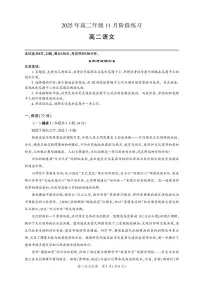 湖北省圆创联盟2025-2026学年高二上学期11月阶段练习(期中)语文试卷含答案