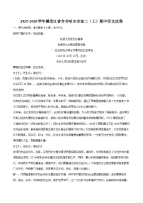 2025-2026学年黑龙江省齐齐哈尔市高二(上)期中语文试卷-自定义类型