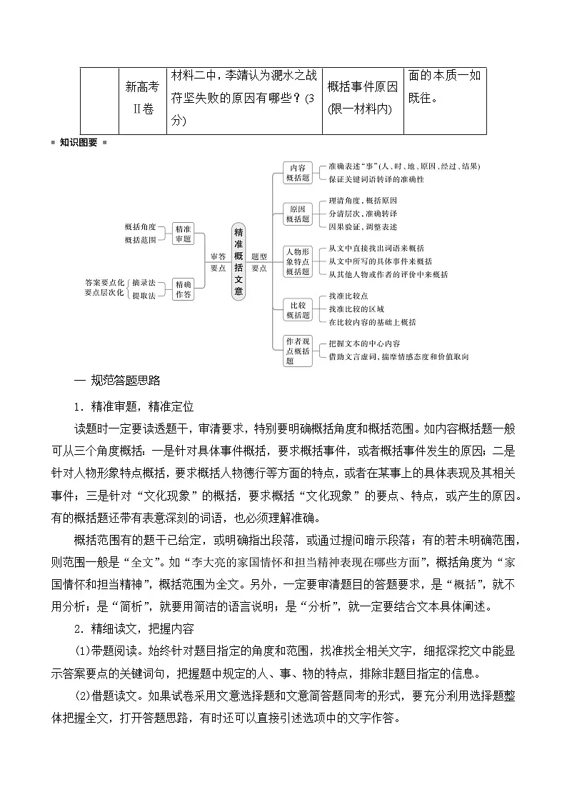 高考语文一轮复习讲义-精准概括文意简答题解题技巧第2页