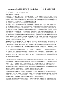 2024-2025学年河北省石家庄市辛集市高一（上）期末语文试卷（含详细答案解析）