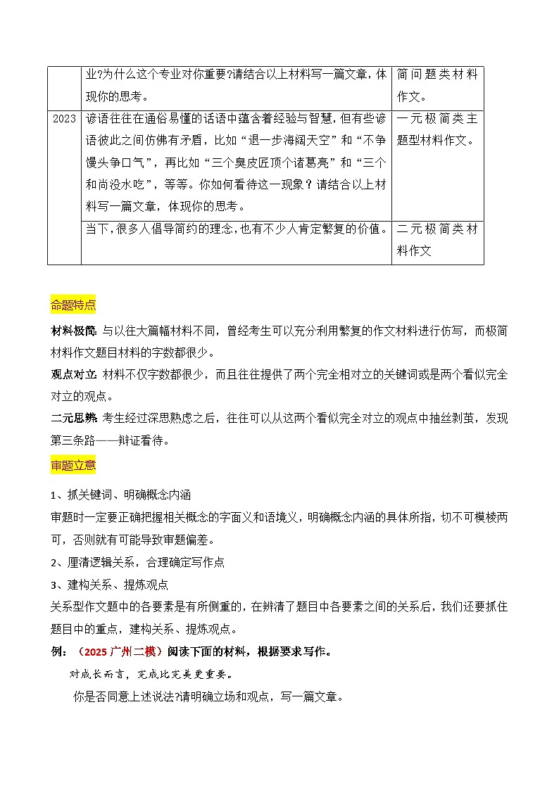 2026高考极简类材料作文写作指导-2026年高考语文作文热点新闻素材讲练(全国通用)第2页