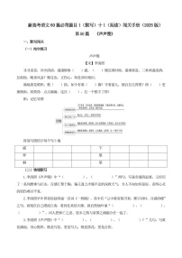 2025年新高考语文古诗文阅读闯关练习——《声声慢》（含答案）