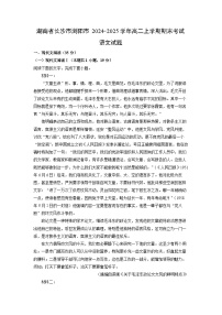【语文】湖南省长沙市浏阳市2024-2025学年高二上学期期末考试试题(解析版)