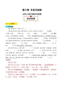 必修上册文言知识梳理-高考语文一轮复习知识清单(解析版)