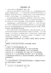 高三语文大二轮专题复习 专题五 语言文字运用 专题突破练（四）