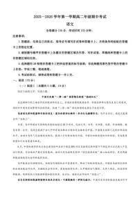 河北省雄安新区2025-2026学年高二上学期期中语文试题（含答案）