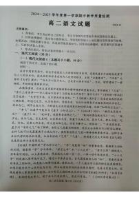 山东省聊城市2024-2025学年高二年级上学期11月期中考试语文试题（含答案）