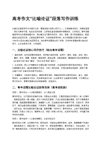 高考作文“比喻论证”段落写作高中语文讲义