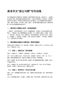 高考作文“排比句群”写作高中语文讲义