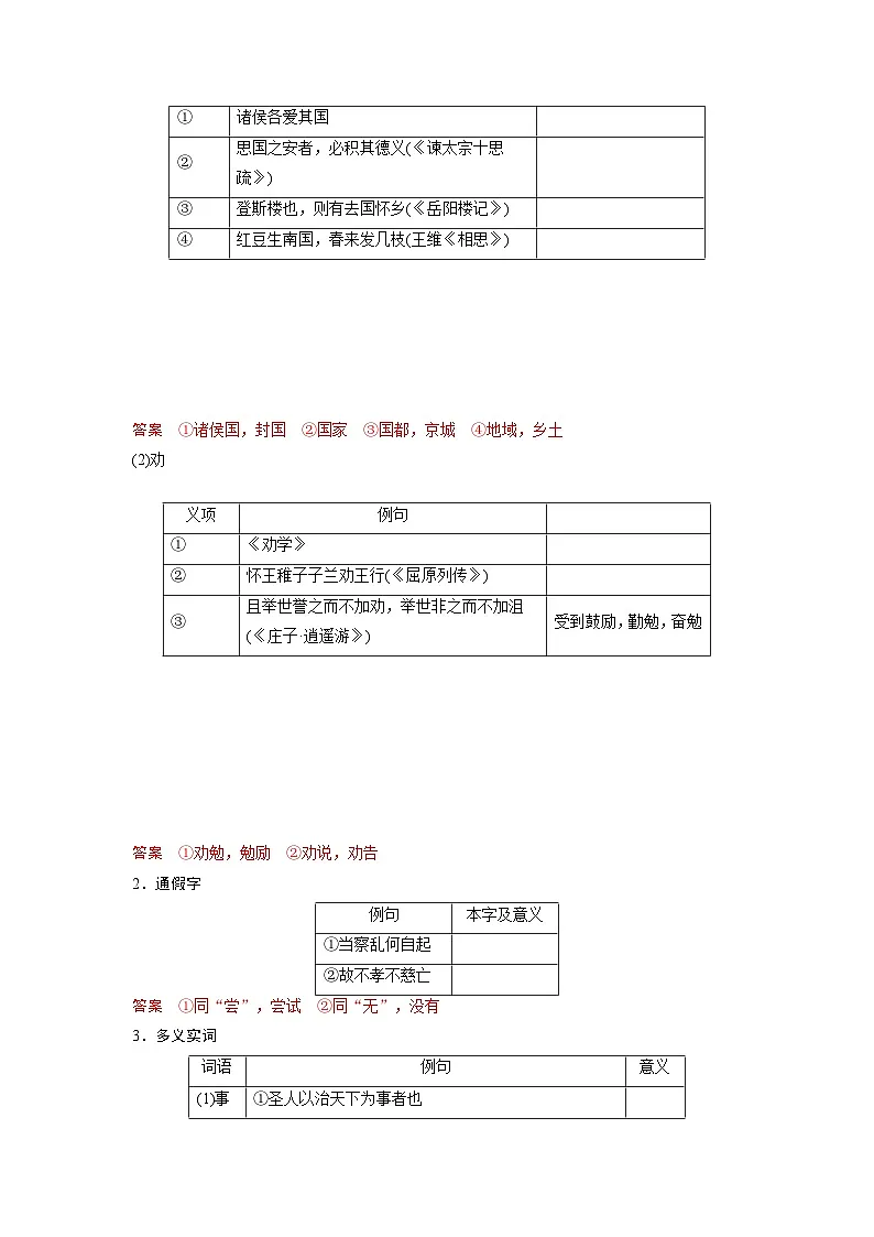 高考语文一轮复习 课内文言文挖空训练《兼爱》(解析版)第3页