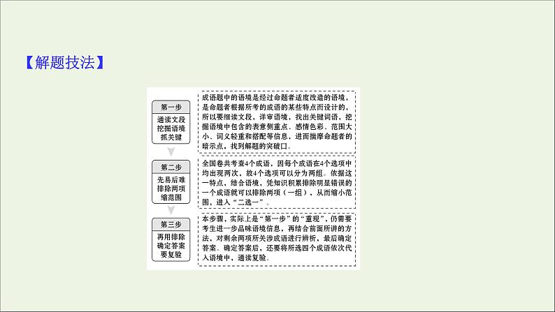 (通用版)2021版高考语文一轮复习专题八正确使用词语(包括熟语)2.3内化解题技法——“做对”靠实力“做快”靠技巧课件新人教版03