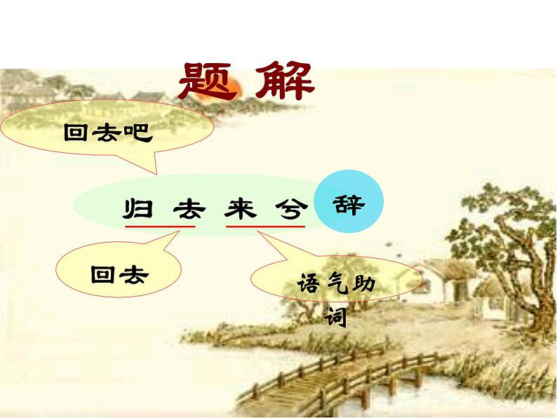 人教版高中语文必修五课件:第4课归去来兮辞 课件(共29 张PPT)06