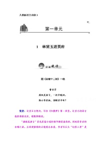 高中语文人教版 (新课标)必修三1 林黛玉进贾府课堂检测