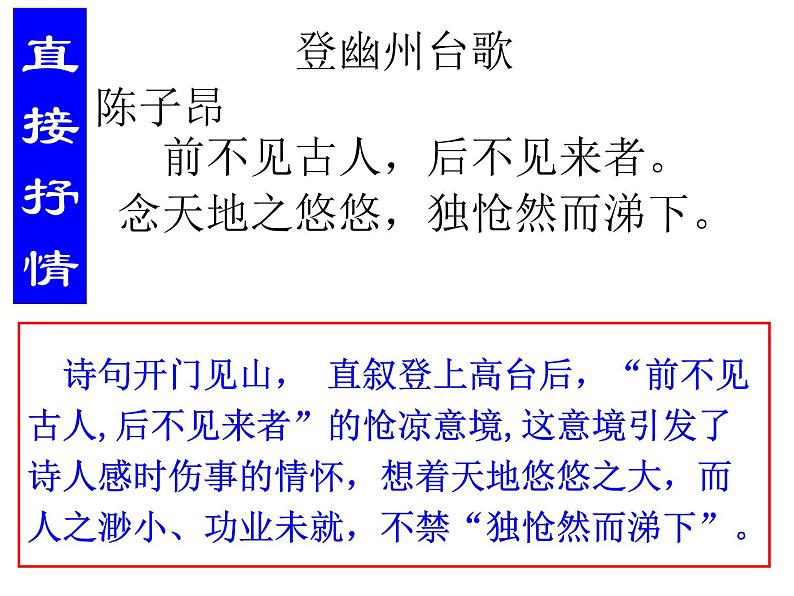 2021高考语文 诗歌鉴赏-常见表现手法 课件03