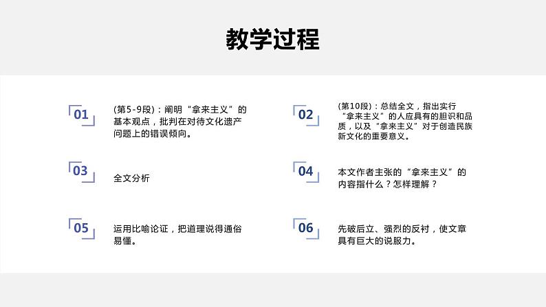 人教版高中语文必修一第六单元12《拿来主义》PPT优质课件 (4)05