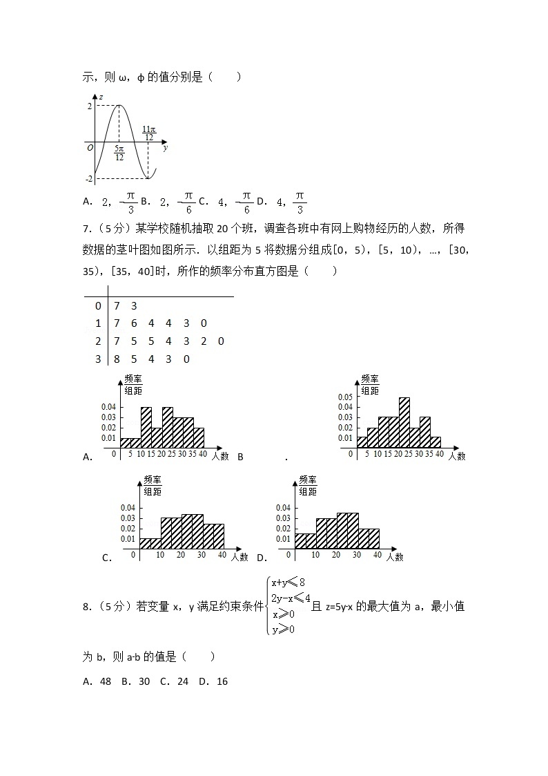 2013年四川省高考数学试卷（文科）02