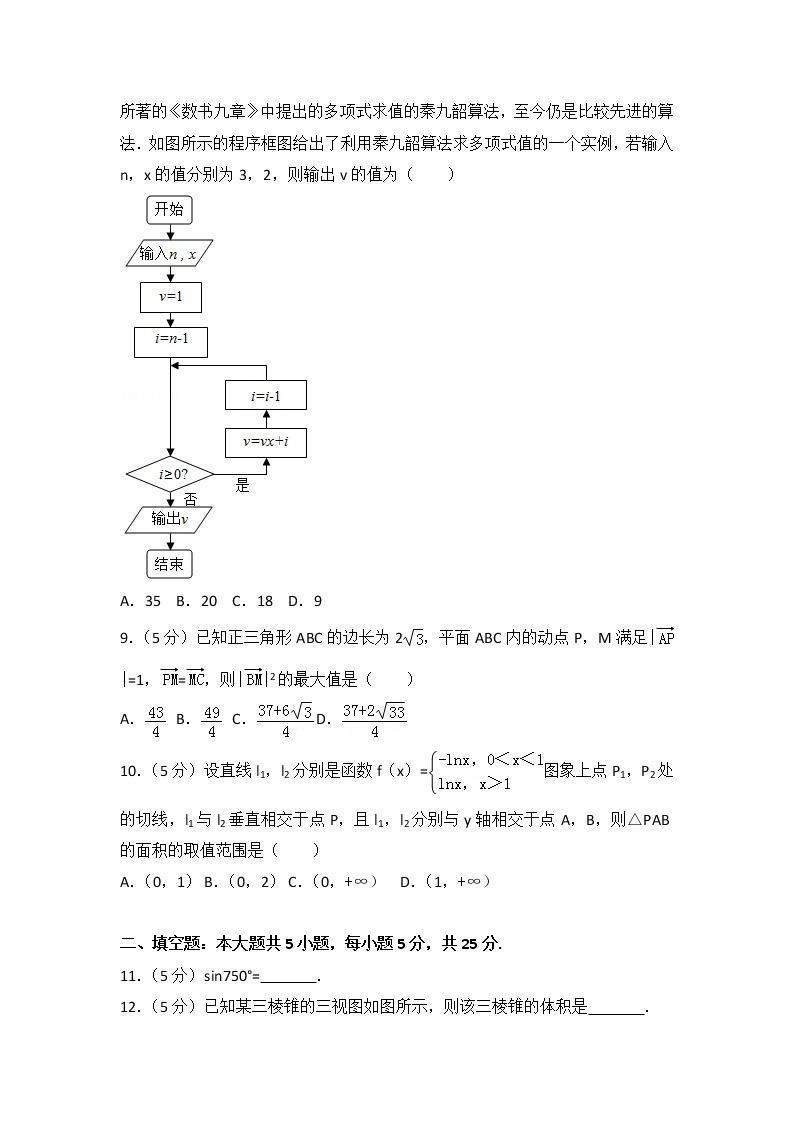 2016年四川省高考数学试卷（文科）02