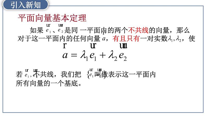 高中数学人教A版 (2019) 必修二 6.3.1平面向量基本定理课件PPT第7页