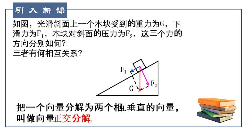 高中数学人教A版 (2019) 必修二 6.3.2&6.3.3平面向量的正交分解及加、减法的坐标表示课件PPT第3页