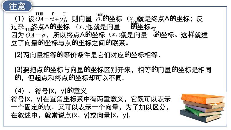 高中数学人教A版 (2019) 必修二 6.3.2&6.3.3平面向量的正交分解及加、减法的坐标表示课件PPT第7页