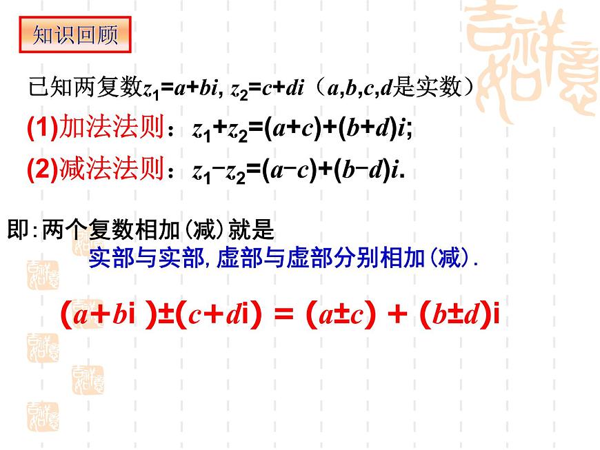 高中數(shù)學(xué)人教版新課標(biāo)A 選修1-2 課件:3.2.2復(fù)數(shù)代數(shù)形式的乘除運(yùn)算【人教A版】第2頁(yè)