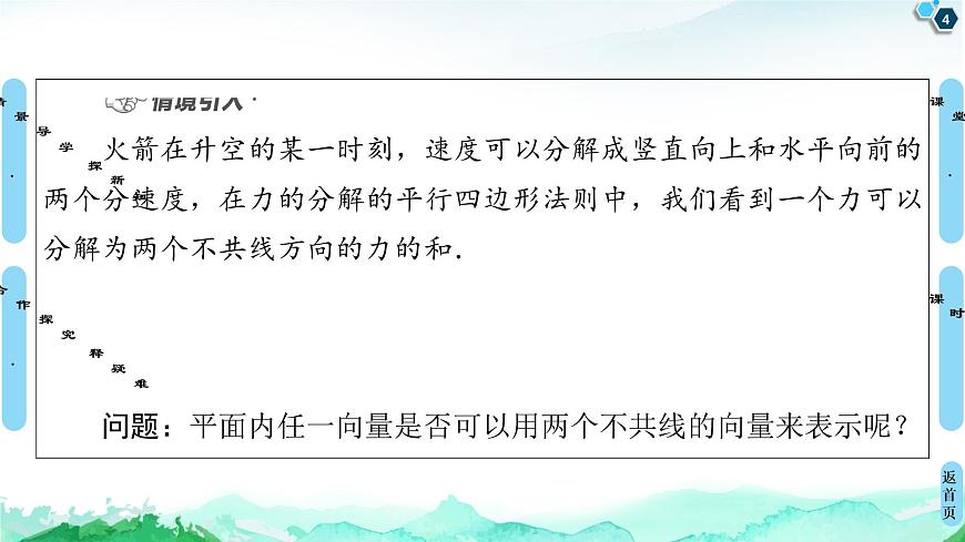 9.3.1平面向量基本定理-【新教材】蘇教版（2019）高中數(shù)學(xué)必修第二冊(cè)課件第4頁(yè)